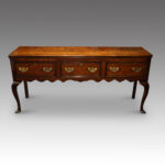 Antique oak cabriole leg dresser