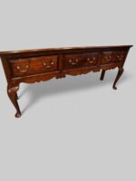 Antique oak cabriole leg dresser - Image 6