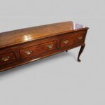 Antique oak cabriole leg dresser base - Image 12