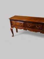 Antique oak cabriole leg dresser - Image 7