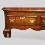 Antique oak cabriole leg dresser base - Image 6