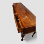Antique oak cabriole leg dresser base - Image 6
