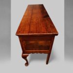 Antique oak cabriole leg dresser base - Image 6