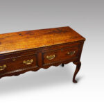 Antique oak cabriole leg dresser - Image 9