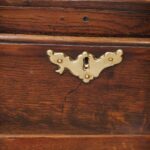 Antique oak cabriole leg dresser base - Image 13