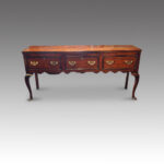 Antique oak cabriole leg dresser - Image 7