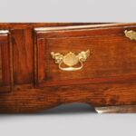 Antique oak cabriole leg dresser base - Image 11