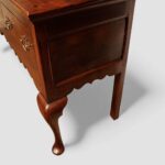 Antique oak cabriole leg dresser base - Image 4