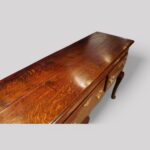 Antique oak cabriole leg dresser base - Image 3