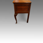 Antique oak cabriole leg dresser base with inlay - Image 8