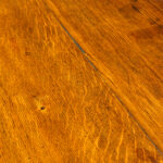 Antique oak cabriole leg dresser base with inlay - Image 4