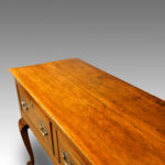 Antique oak cabriole leg dresser base with inlay - Image 2