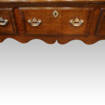 Antique oak cabriole leg dresser - Image 6