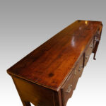 Antique oak cabriole leg dresser - Image 8