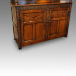 Antique oak court cupboard - Image 12