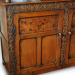 Antique oak court cupboard - Image 7