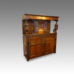 Antique oak court cupboard - Image 4