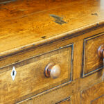 19thc. oak and cross-banded dresser - Image 4