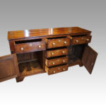 Antique oak cupboard dresser base - Image 7