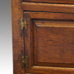 Antique oak cupboard dresser base - Image 6