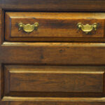 Antique oak cupboard dresser base - Image 7