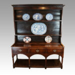 Antique oak pot board dresser