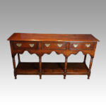 Antique oak dresser pot board base