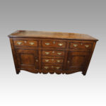 Antique oak dresser base