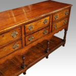 George III oak dresser base - Image 2