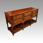 George III oak dresser base - Image 3