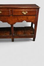 Antique oak dresser base with pot board - Image 7