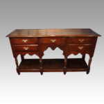 Georgian oak pot board dresser base