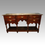 Georgian oak pot board dresser base - Image 5