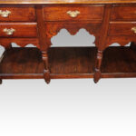 Georgian oak pot board dresser base - Image 3