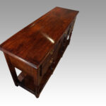 Georgian oak pot board dresser base - Image 2