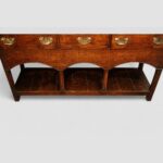 Antique Oak Dresser base with pot board - Image 4