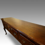 Antique oak inlaid cabriole leg dresser base - Image 12
