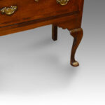 Antique oak inlaid cabriole leg dresser base - Image 3