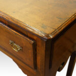 Antique oak inlaid cabriole leg dresser base - Image 5