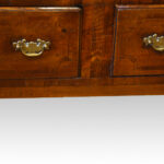 Antique oak inlaid cabriole leg dresser base - Image 8