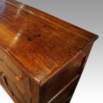 Antique oak inlaid dresser base - Image 3
