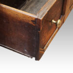 Antique long oak dresser base - Image 6
