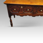 Antique long oak dresser base - Image 5