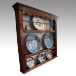 Antique oak plate rack - Image 8