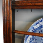 Antique oak plate rack - Image 2