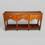 19thc. oak pot board dresser base