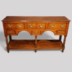Antique oak pot board dresser base - Image 6