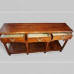 19thc. oak pot board dresser base - Image 9