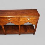 19thc. oak pot board dresser base - Image 4