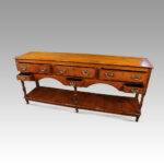 Antique long oak pot board dresser - Image 7
